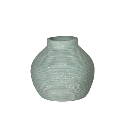 Ocean Blue Round Flower Table Vase