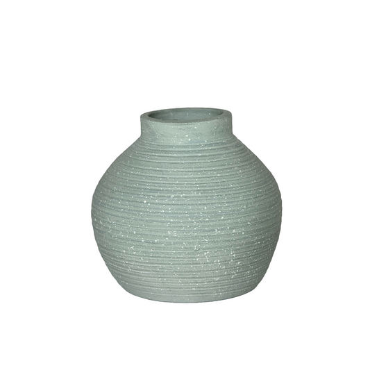 Ocean Blue Round Flower Table Vase