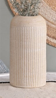 Zen Sand Colored Long Table Vase