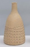 Rustic Tan Dotted Bottle Shape Luxury Flower Vase